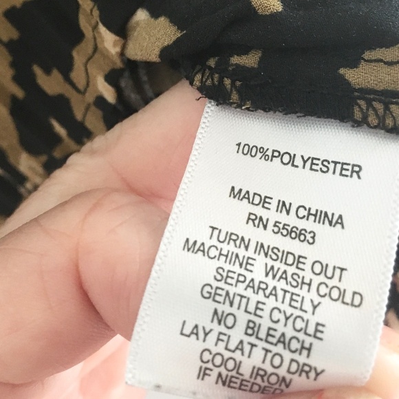 Revolve x Joie Ribbed Silky Tank top Blouse Animal print Leopard Black tan Sz M - Picture 8 of 13